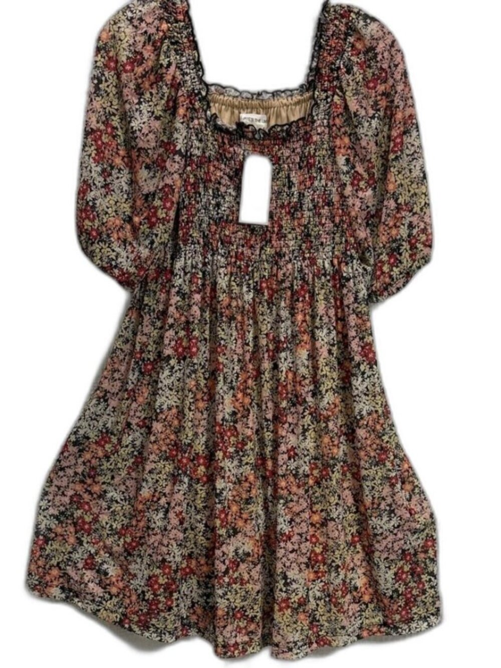 Multi Floral fall Dress
